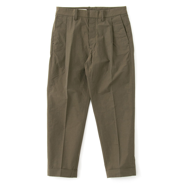 NYLON ONE TUCK SLACKS