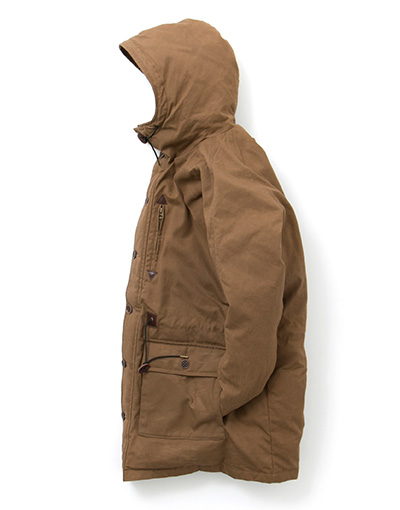 OILED CANVAS DOWN COAT